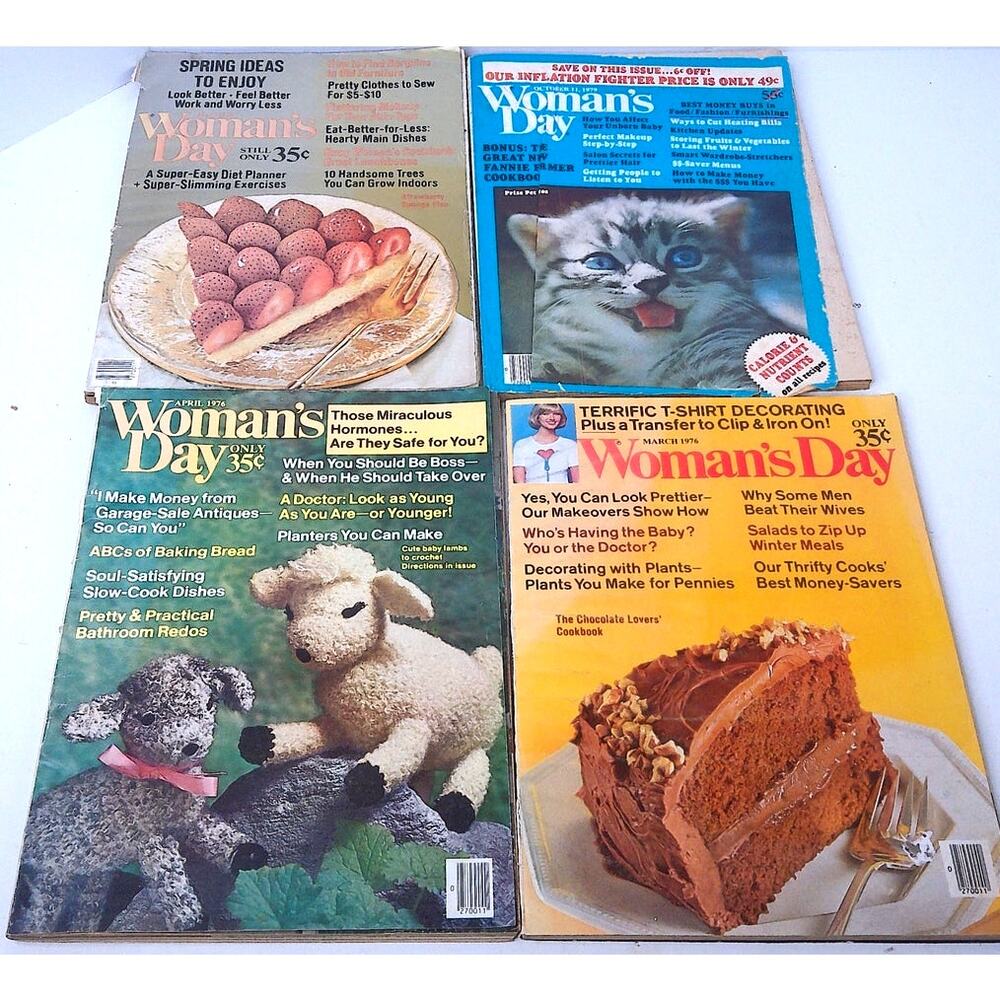 Vintage Woman's Day Magazines 1976 And 1979 Set of 4 READ